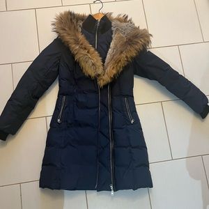 Mackage Trish jacket, navy blue size small.